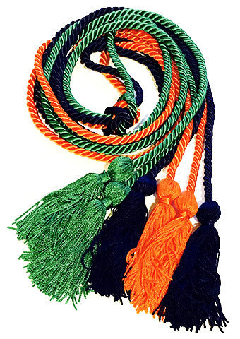 Triple Graduation Honor Cords - Honor Cord Source