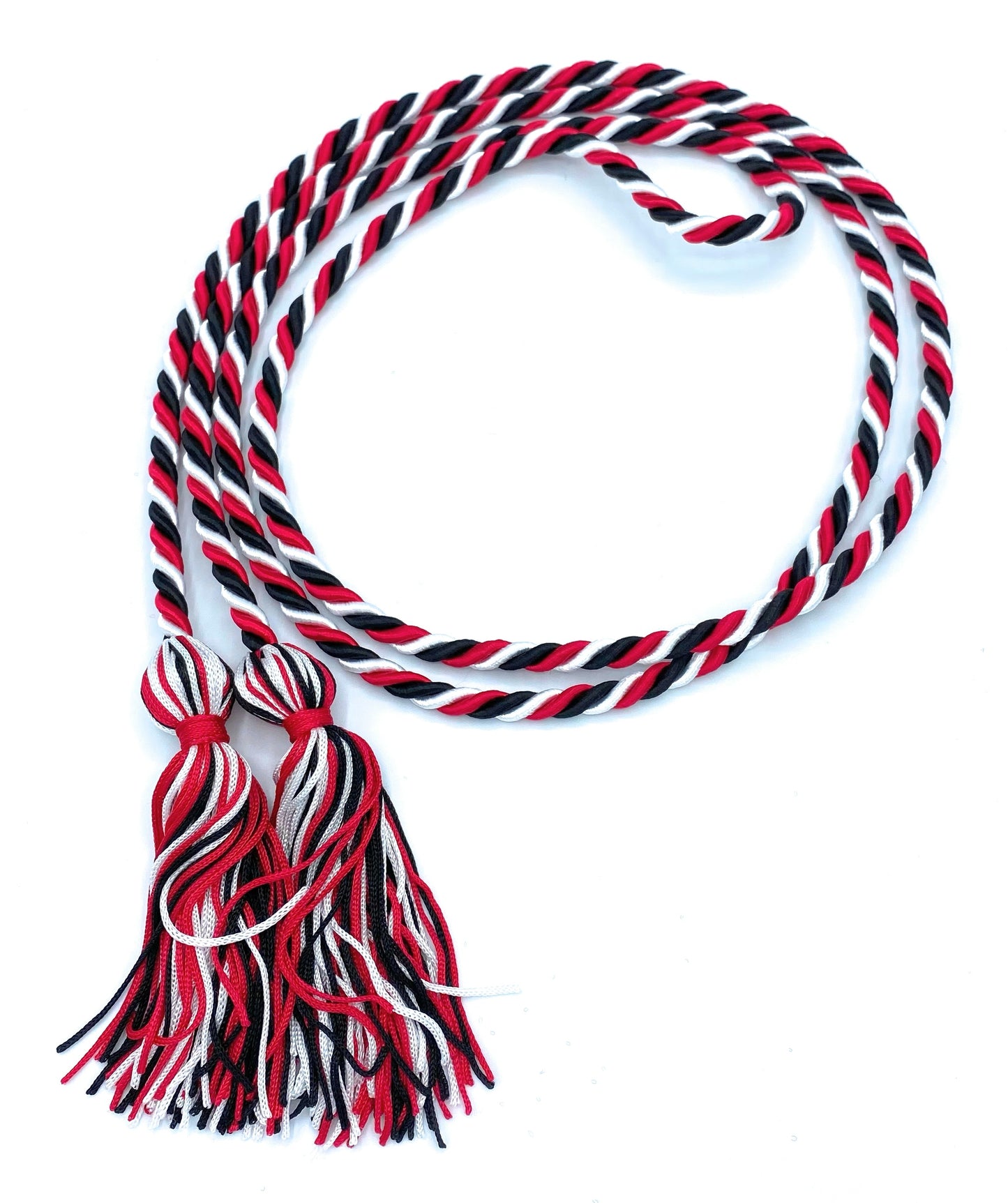 Red/Black/White Honor Cords - Honor Cord Source