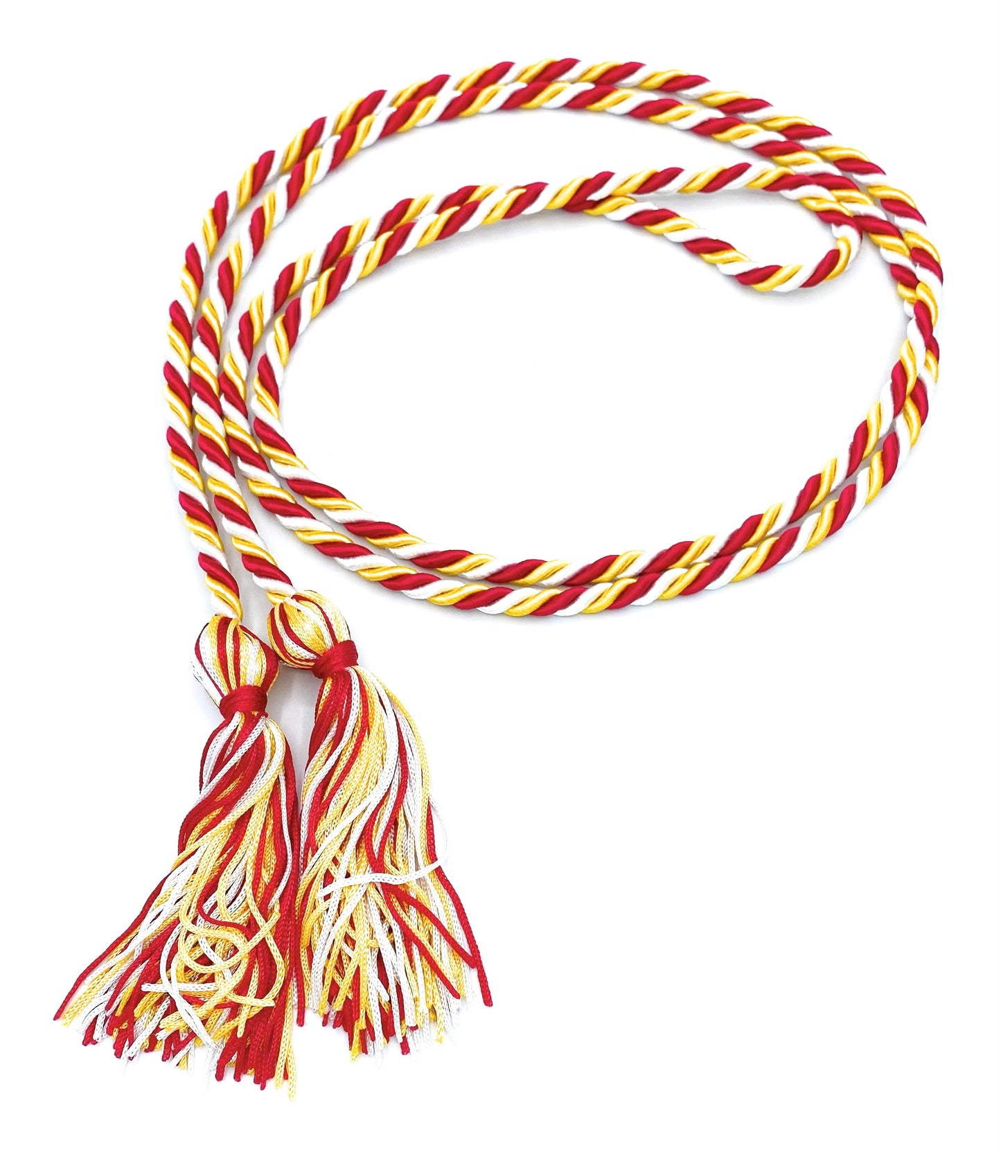 Red/White/Gold Honor Cords - Honor Cord Source