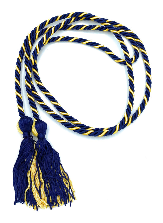 Navy/Gold Honor Cords - Honor Cord Source 