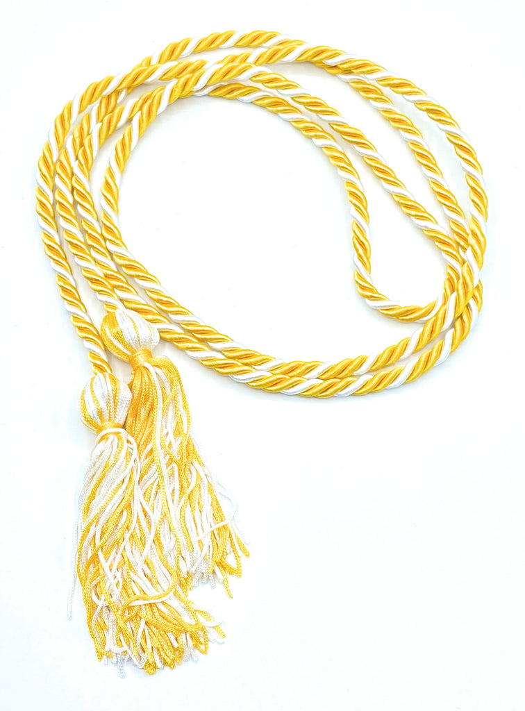 Gold/White Honor Cords - Honor Cord Source 