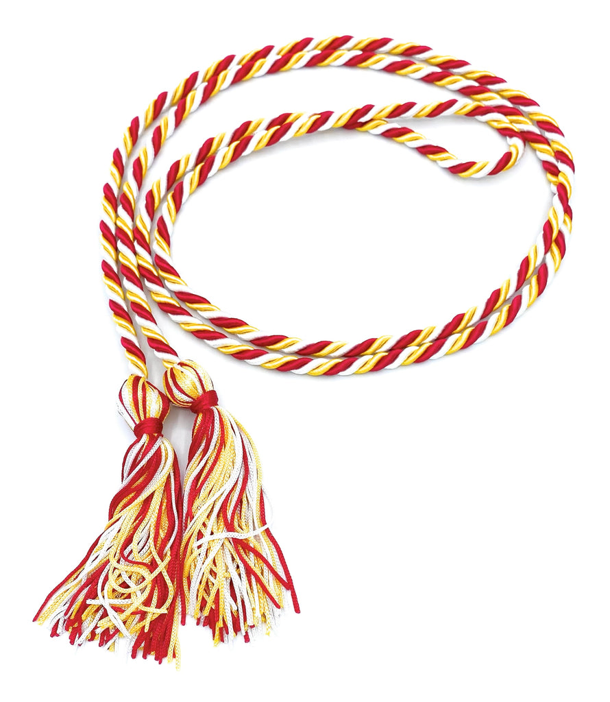 Red/White/Gold Honor Cords - Honor Cord Source 