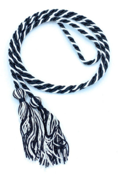 Black/White Honor Cords - Honor Cord Source 